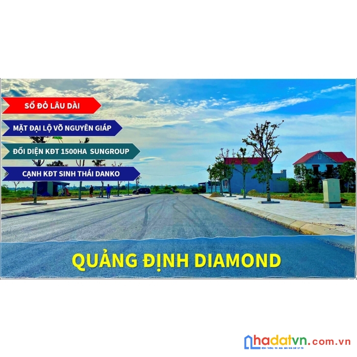 Sở hữu ngay lô đất vàng dự án quảng định diamond  tại trung tâm tp thanh hóa