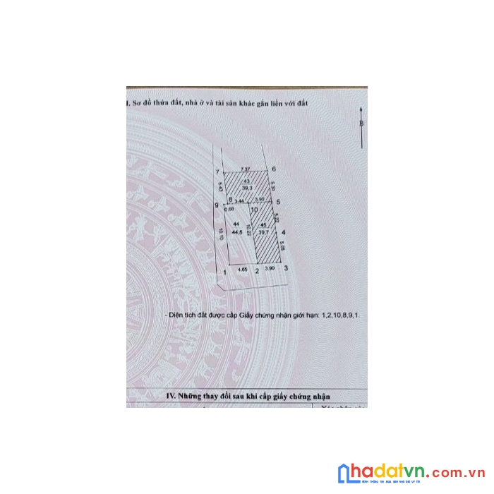 Bán mảnh đất 44m2 ở phố yên lạc, sổ đỏ chính chủ