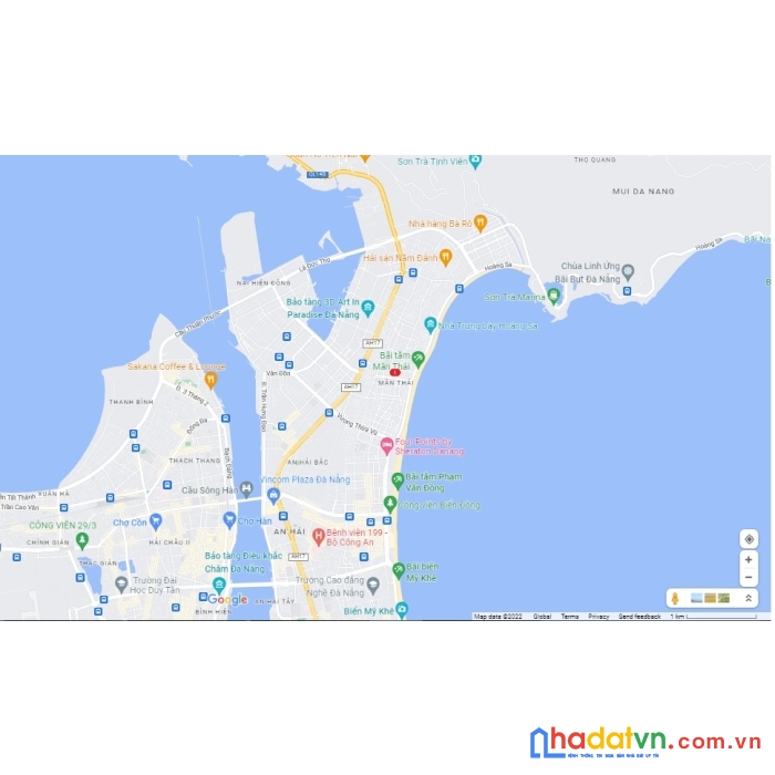 Nhà sơn trà biển mân thái lô góc đường 7.5 và 5.5, 135m2, 12 tỷ