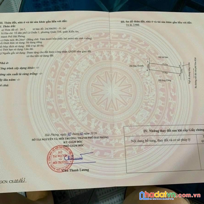 Chào bán  lô đất liền kề tuyến 2 tổ dân phố lê duẩn 1 - quán trữ - kiến an hp