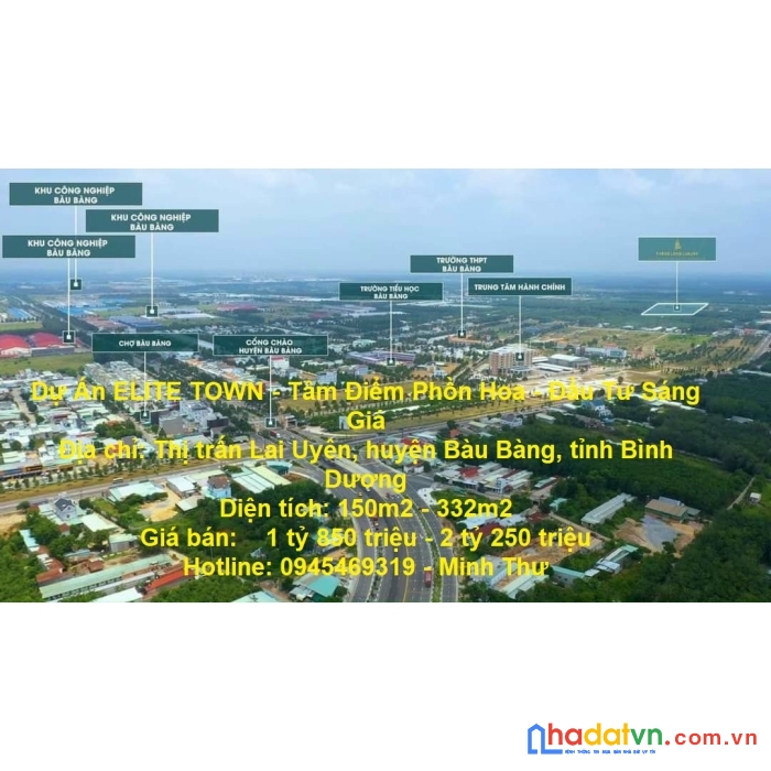 Dự án elite town - tâm điểm phồn hoa - đầu tư sáng giá