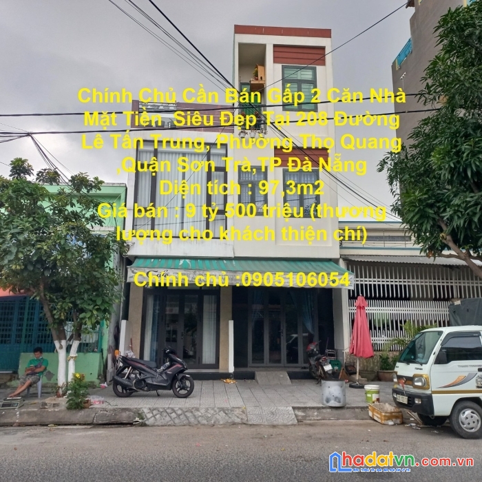Chính chủ cần bán gấp 2 căn nhà mặt tiền  siêu đẹp tại sơn trà-tp đà nẵng