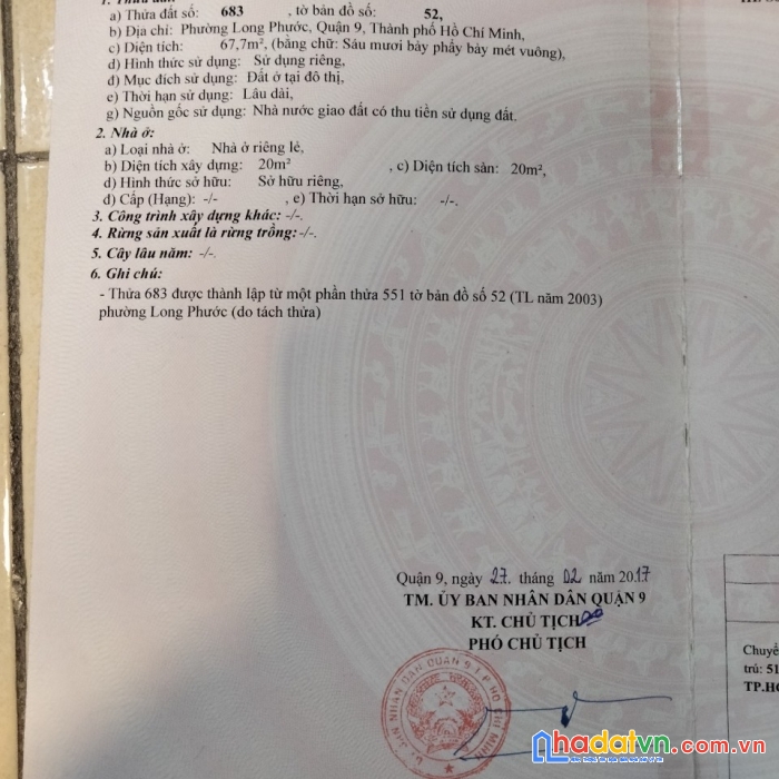 Chính chủ cần bán lô đất dự án việt nhân 1234