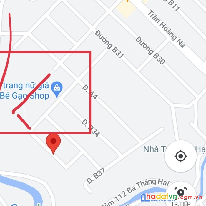 Giảm mạnh 250tr nền kdc 91b đường b36 giá chỉ còn 3 tỷ 050tr