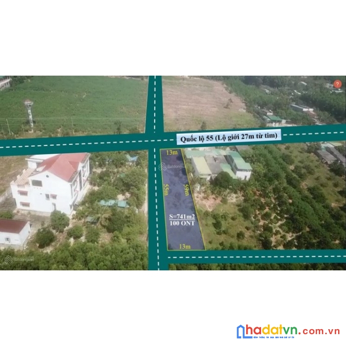 Chính chủ cần bán lô đất mặt tiền đường quốc lộ 55 sơn mỹ hàm tân bình thuận