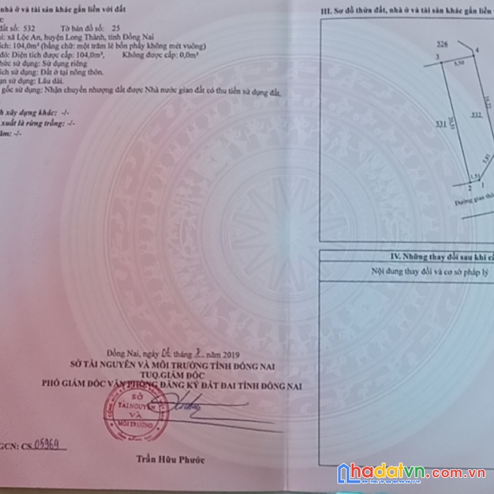 Chính chủ bán 2 lô đất liền kề tại lộc an - long thành - đồng nai