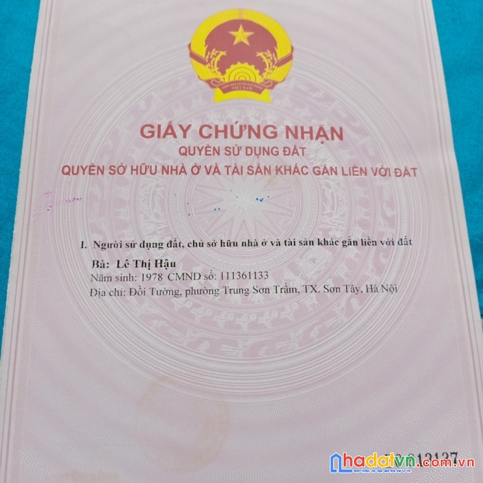 Cần bán nhà 3 tầng,100m2,  nhà mới, ô tô vào tận nhà phường trung sơn trầm, tx sơn tây, hà nội