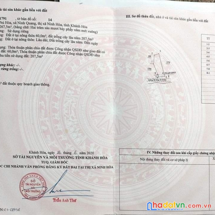 Sở hữu ngay lô đất đẹp vị trí đắc địa tại ninh quang, ninh hòa, khánh hòa