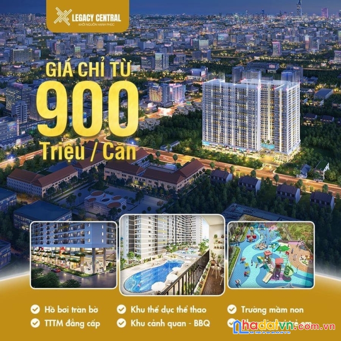Dự án legacy central căn hộ cao cấp