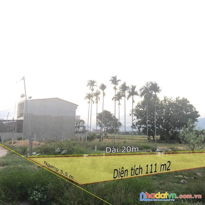 Bán lô đất vĩnh thạnh, nha trang cách đường 23/10 250m giá rẻ lh 0362382209