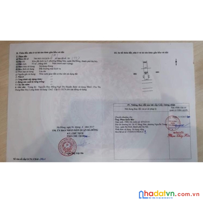Chính chủ cần bán lô đất dịch vụ đồng mai khu 3 lk 16-12 quận hà đông hà nội