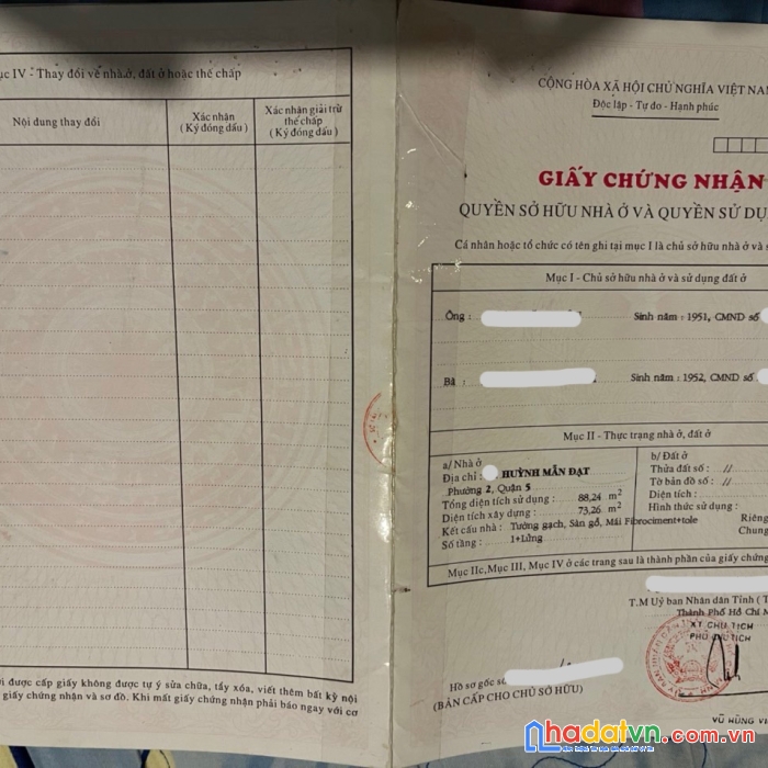 Bán nhà mặt tiền huỳnh mẫn đạt, p2, quận 5. giá: 25 tỷ.