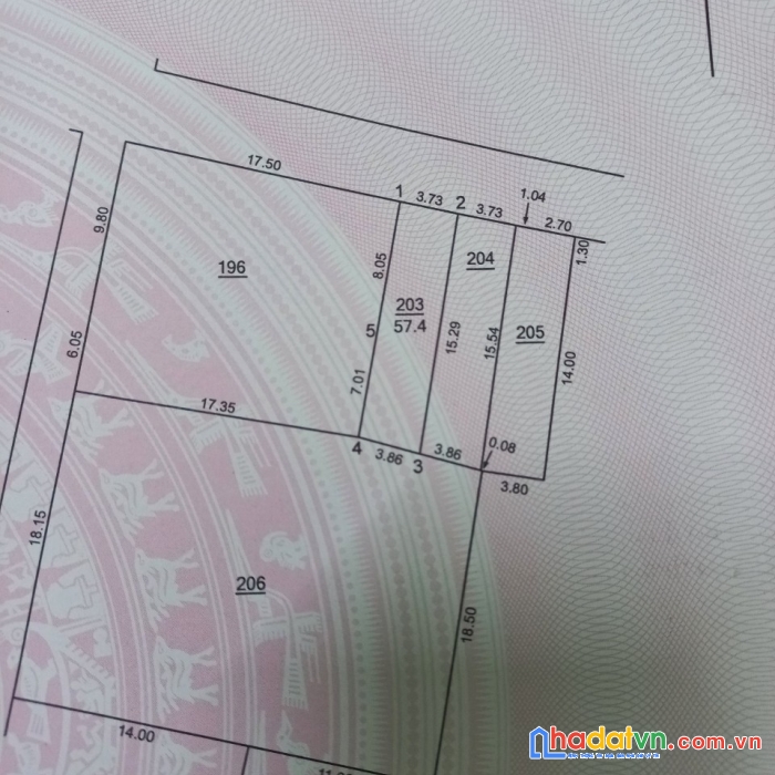 Bán đất đường nhạn xuân nộn – 57.4m2 – trục chính ô tô tránh