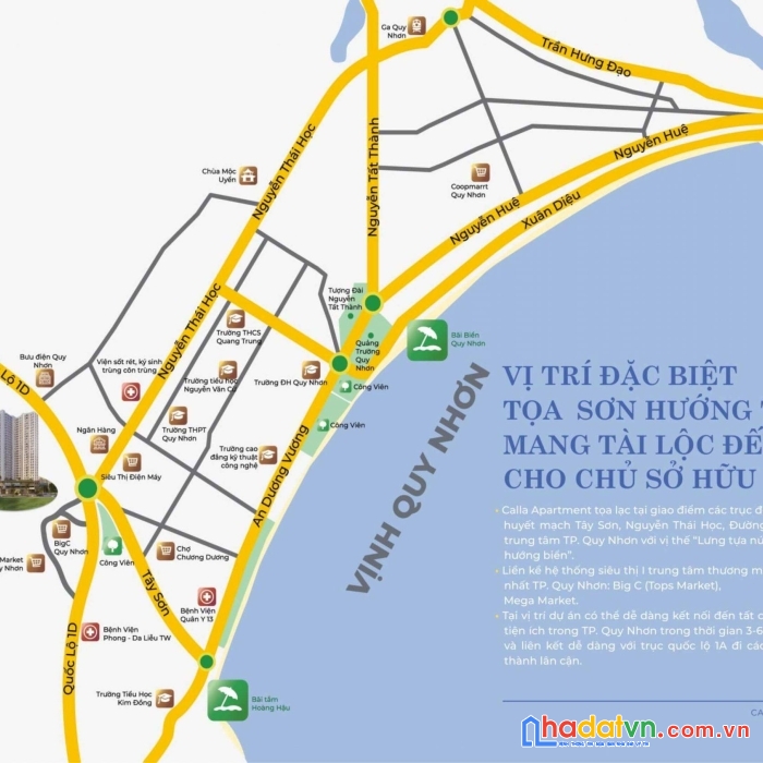Căn hộ calla quy nhơn - vị trí lõi trung tâm - giá đầu tư 2 pn chỉ 1390 triệu