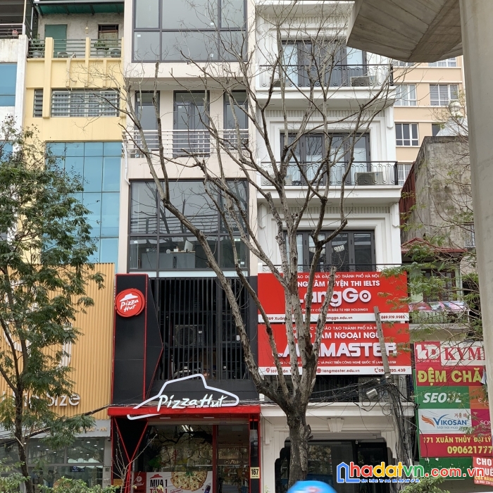 Cực hiếm! bán mảnh 60m2 mặt phố xuân thủy kinh doanh đỉnh cao