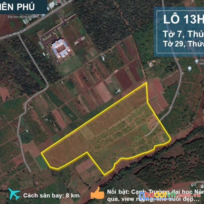 Bán 137000m² đất  tại xã diên phú, thành phố pleiku, gia lai giá 678 nghìn/m2