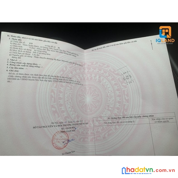 Em cần bán lô đất 75m2 tại xuân bách quang tiến sóc sơn hà nội