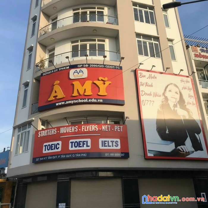 Cho thuê nhà mt tân kỳ tân quý góc 2mt trệt 5 lầu