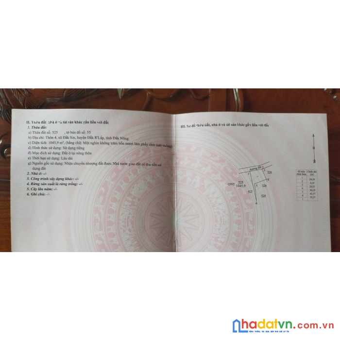 Ra mắt siêu phẩm lô đất siêu đẹp tại xã đăk sin,huyện đăk r lấp ,tỉnh đăk nông