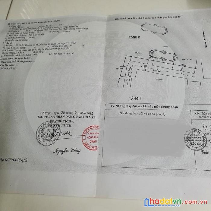 + chính chủ cần bán gấp nhà nhỏ xinh quận gò vấp