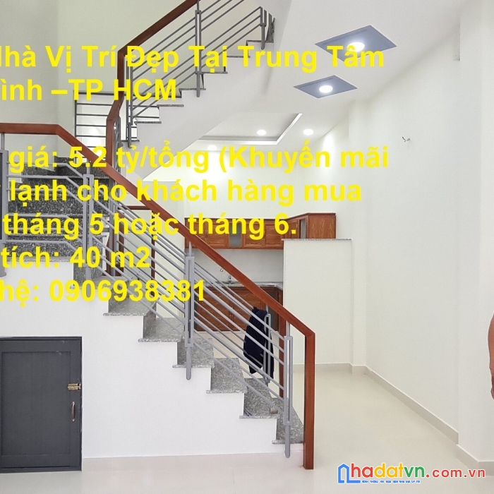 Bán nhà vị trí đẹp tại trung tâm tân bình –tp hcm