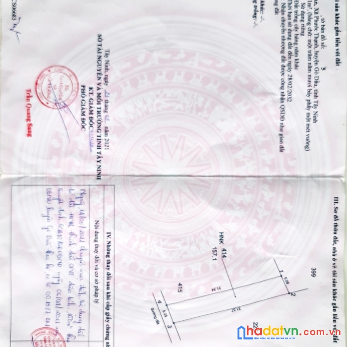 Đất phước an phước thạnh ( 100m2 thổ cư)