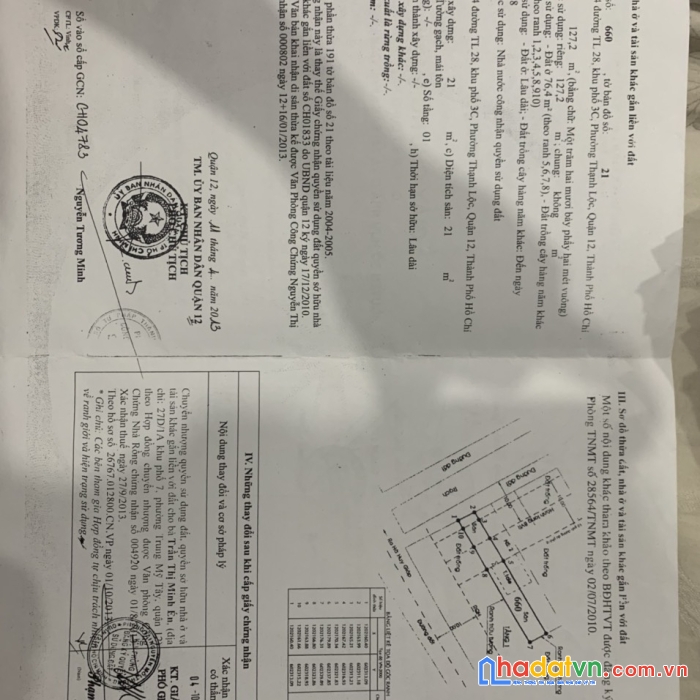 Chính chủ bán  đất đẹp tại khu phố 3c - phường thạnh lộc, quận 12 - tp hồ chí minh