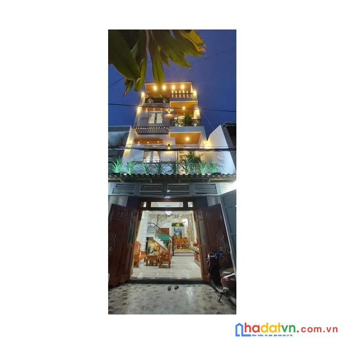 Nhà gò vấp-hẻm 5m ô tô ngủ trong nhà-4 tầng-4.5x16m-gần công viên làng hoa-giá nhỉnh 8 tỷ (tl)