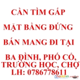 Mình đang cần tìm gấp mặt bằng diện tích nhỏ để bán nước mía,sầu riêng mang đi và sầu riêng trái.