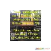 Chính chủ cho thuê nhà số 3, phố ấu triệu, phường hàng trống, quận hoàn kiếm, hà nội