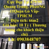 Nhanh tay sở hữu ngay  căn nhà vị trí cực đẹp tại quận gò vấp- tphcm