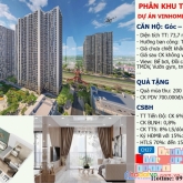 Cần bán căn hộ góc 3  ngủ - quà mùa thu 200 triệu, vinhomes smart city