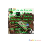 Chính chủ cần bán nhà mặt tiền tại đường trần quốc toản, phường bình đa, thành phố biên hòa, đồng