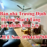 Bán nhà trương định nhà 4t ngã ba ba gác tránh thuận tiện kinh doanh giá nhỉnh 2tỷ