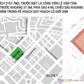 Mt 72 - 74 võ thị sáu, p. tân định, q.1, diện tích: 37x56m, nở hậu 41m, cn: 2157,7m2, xd: 3 hầm,