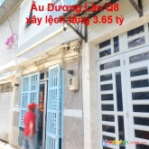 Nhà nở hậu hẻm âu dương lân p3q8. trệt,lầu. giá 3,65 tỷ tl ít
