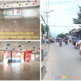 Cho thuê mặt bằng đường 22/12 an phú thuận an  ngay lô góc 2 mặt tiền dt 9.5x16  giá 35 triệu một