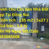 Chính chủ cần bán nhà đất đẹp tại đồng nai