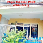 Nhà bán hẻm 2889 phạm thế hiển - phường 7 quận 8, giá 3.9 tỷ