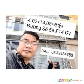 Mặt tiền hẻm 120 có 6 tỷ đường số 59 phường 14 quận gò vấp tphcm