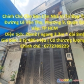 Chính chủ cần bán căn nhà vị trí đẹp tại quận gò vấp , tp hcm