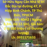 Sở hữu ngay căn nhà vị trí đắc địa tại tp thủ đức, tphcm