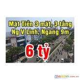 Nhà 3 mặt tiền kinh doanh nguyễn văn linh quận 7, ngang 9m, 3 tầng, chỉ 6 tỷ