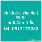 Chinh chủ cho thuê nhà số 193 đường cầu diễn, bắc từ liêm, hà nội