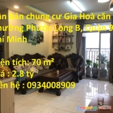 Cần bán chung cư gia hoà căn d, phường phước long b, quận 9, hồ chí minh