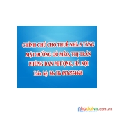 Chính chủ cho thuê nhà 5 tầng mặt đường gò mèo, thị trấn phùng, đan phượng, hà nội