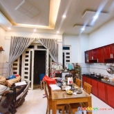 Ngay ngã tư 4 xã - đường vào 12m - ngang 5.4m - 44m2 - 4 tầng - 4tyxx