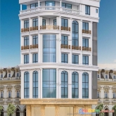 Cho thuê tòa nhà vp 7 tầng phố trần duy hưng.lô góc 3 mặt tiền. giá 6000usd/th