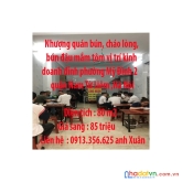 Nhượng quán bún, cháo lòng, bún đậu mắm tôm vị trí kinh doanh đỉnh phường mỹ đình 2 ,quận nam từ