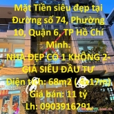 Sở hữu ngay căn nhà mặt tiền siêu đẹp tại quận 6, tphcm